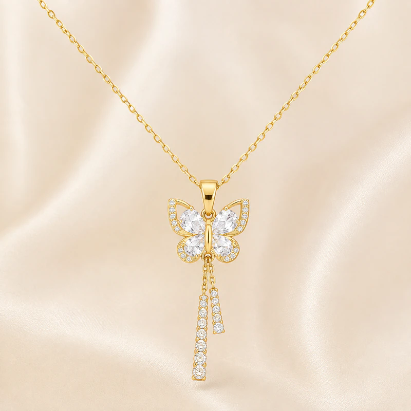 Butterfly Tassel Necklace — image 1 of 6