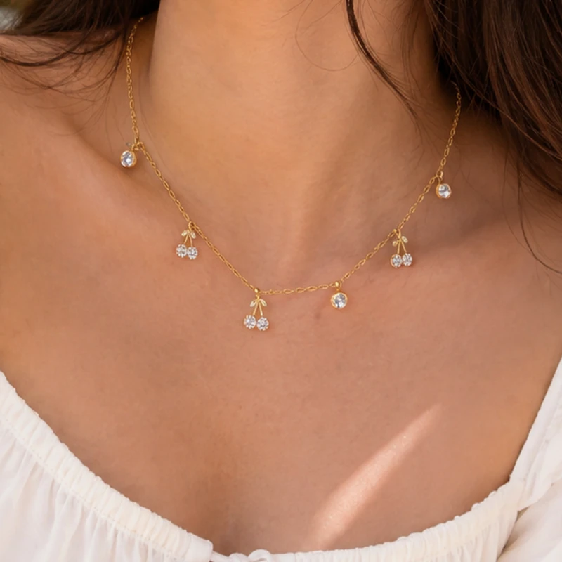 Cherry Charm Necklace — image 1 of 9