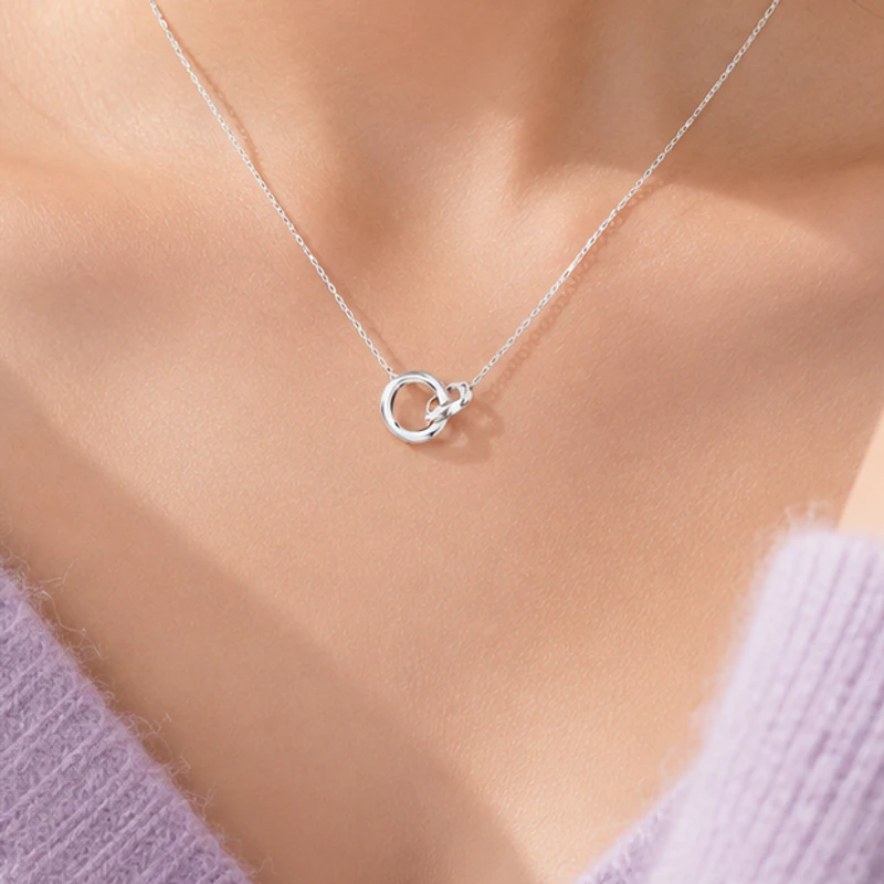 925 Silver Knot Necklace — image 1 of 9